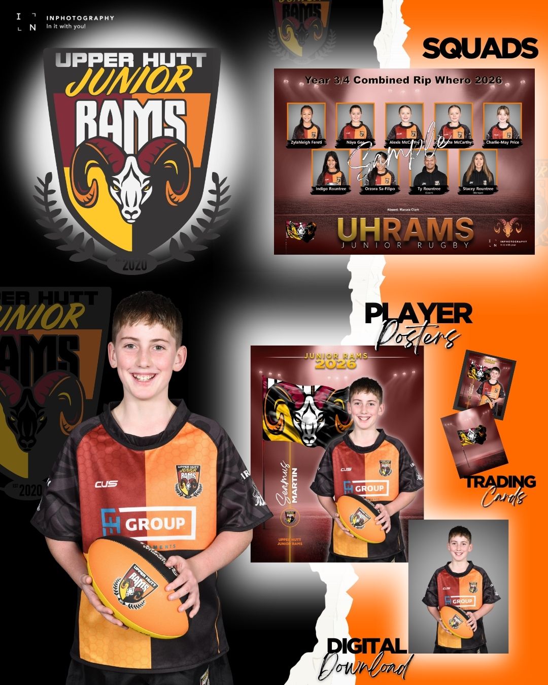 Upper Hutt Rams Rugby 2026 UPPER HUTT JUNIOR RUGBY - #INclub - INphotography